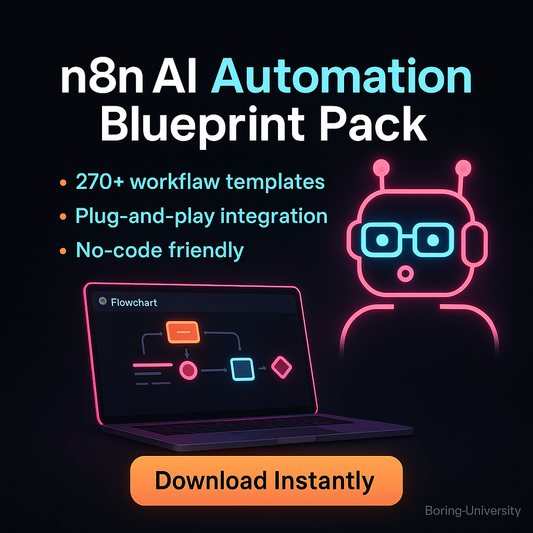 Boring University: n8n AI Automation Blueprint Pack